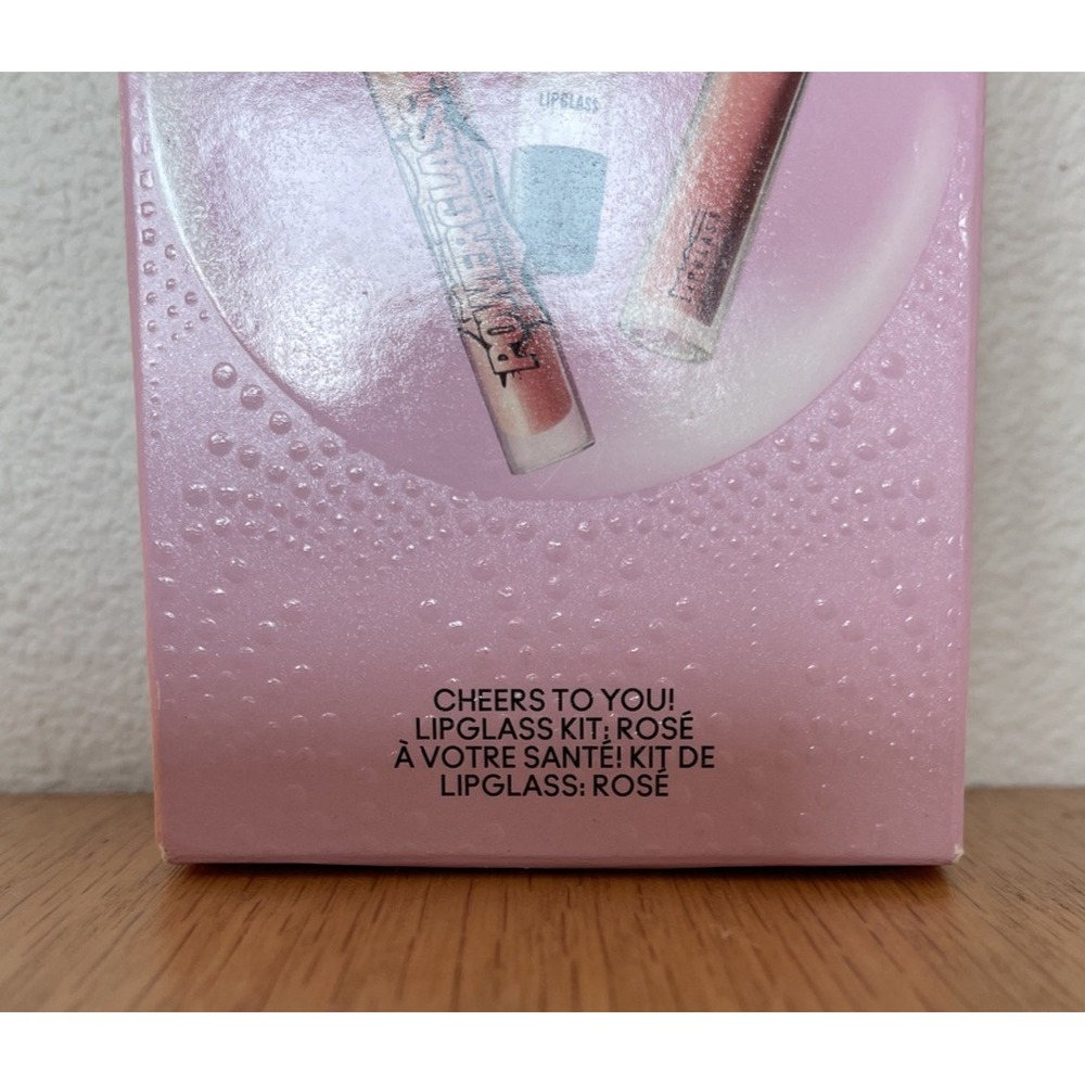 MAC Cheers To You Lipglass Kit ROSE 3pc-Holiday Lipgloss Lip Set Limited Edition - Picture 5 of 6